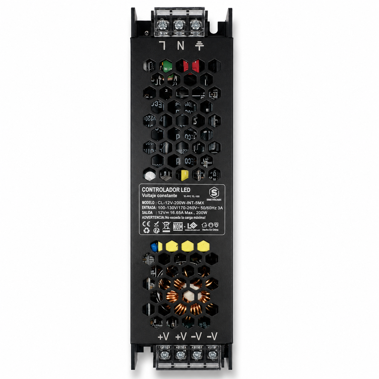 Controlador LED de Voltaje Constante 12V 200W | Uso Interior
