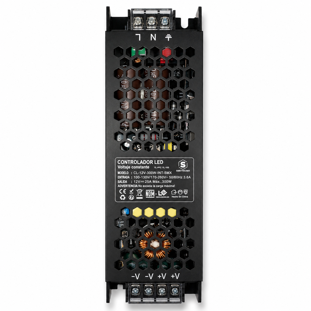 Controlador LED de Voltaje Constante 12V 300W | Uso Interior