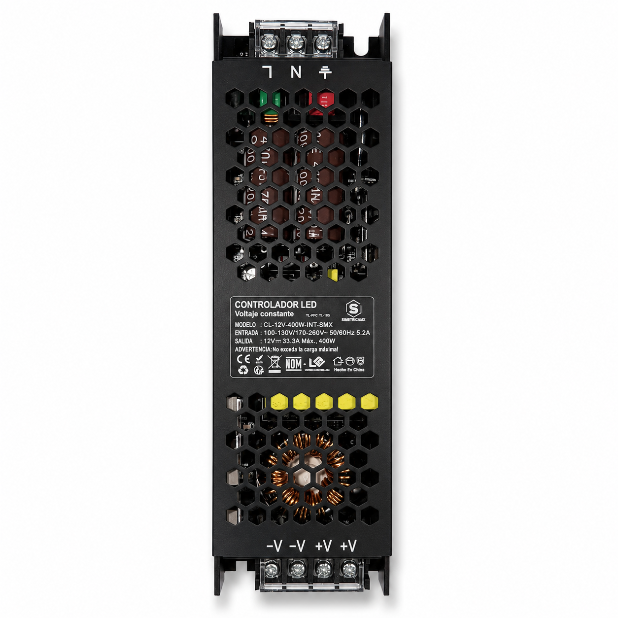 Controlador LED de Voltaje Constante 12V 400W | Uso Interior